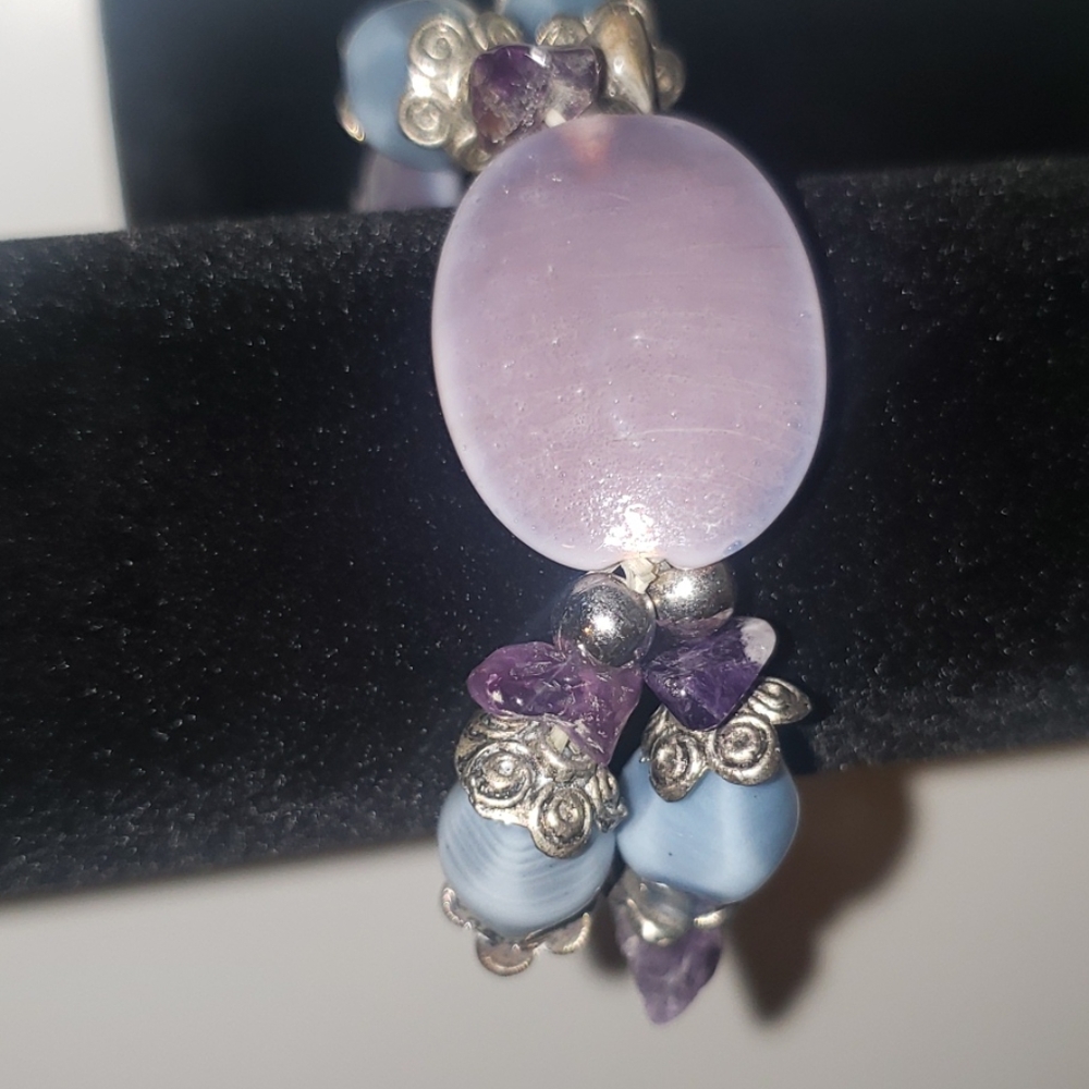 Purple Beaded bracelet